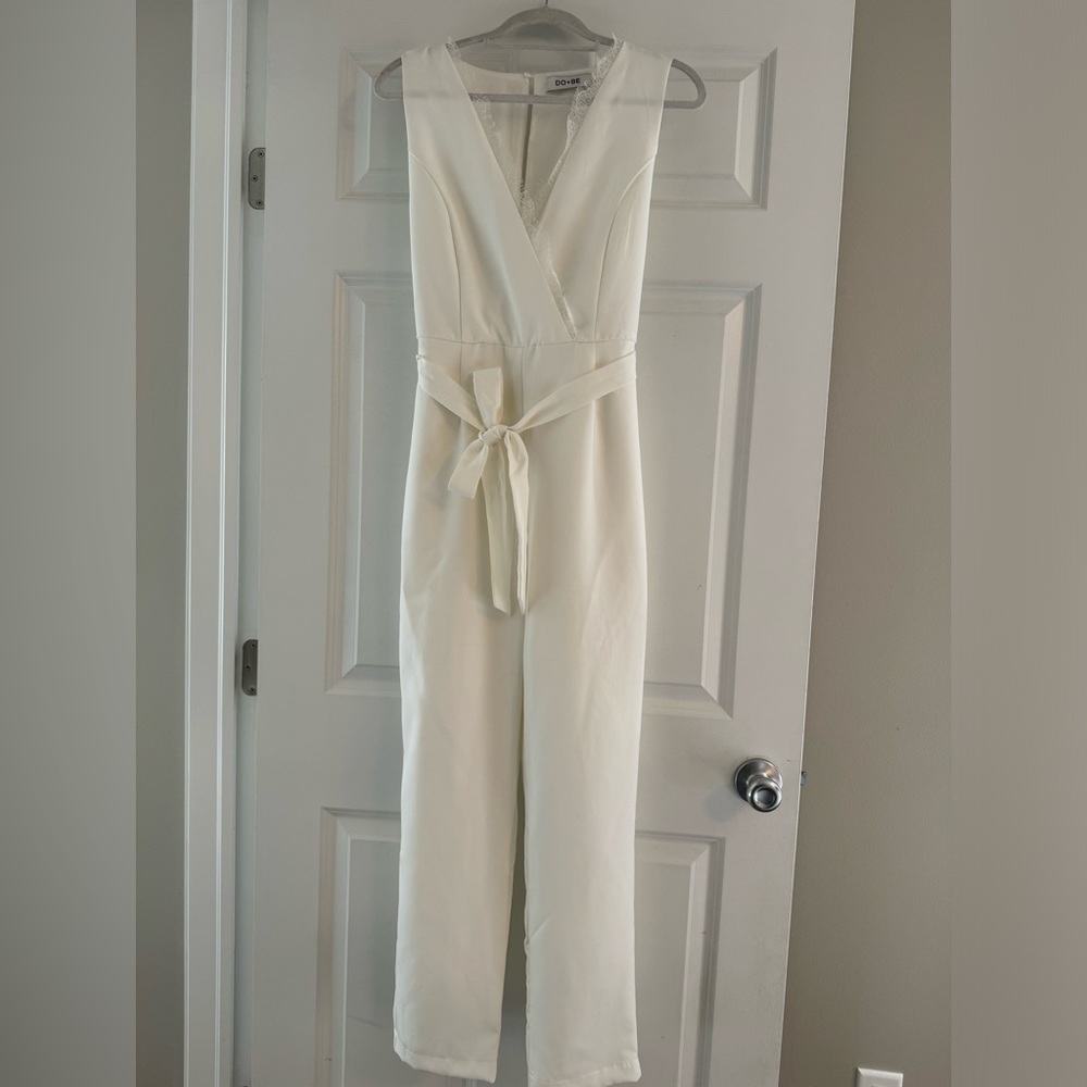 White Jumpsuit- from bridal boutique